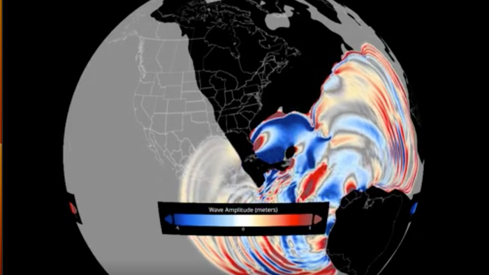 NextImg:Mile-High Dinosaur-Killer Tsunami Recreated In NOAA Simulation