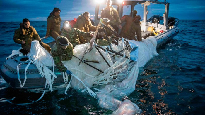 NextImg:Navy Releases First Images Of Chinese Surveillance Balloon Debris