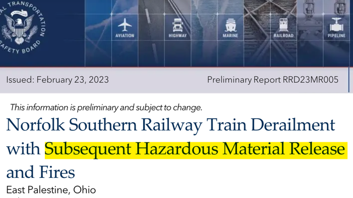 NextImg:NTSB's Initial Report Points To 'Overheated Wheel Bearing' As Likely Cause Of Ohio Train Derailment