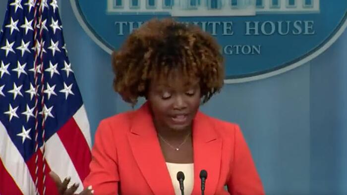 NextImg:Watch: White House Brags About Most Staff Being Black, Female, Or LGBTQ+
