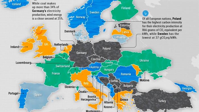 NextImg:Mapping Europe's Biggest Sources Of Electricity By Country