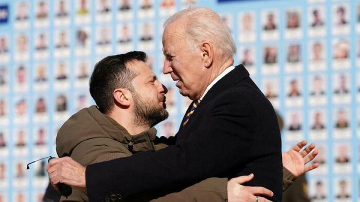 NextImg:President Biden Makes Surprise Visit To Kyiv, Pledges New Military Aid