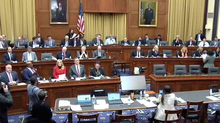NextImg:Watch: Democrats Oppose Amendment To Recite Pledge Of Allegiance; Label Republicans "Insurrectionists"