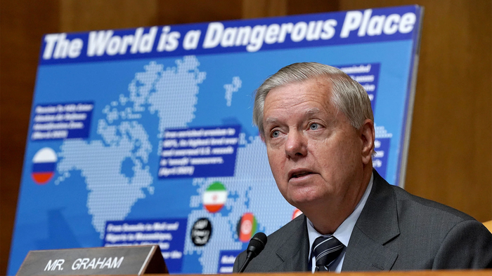 NextImg:Sen. Graham To China: "If You Jump On The Putin Train, You're Dumber Than Dirt"