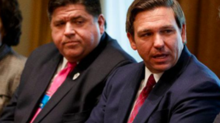 NextImg:Illinois Tries To "Cancel" DeSantis As Pritzker, Chicago Mayoral Contenders Play The De-Platforming Game