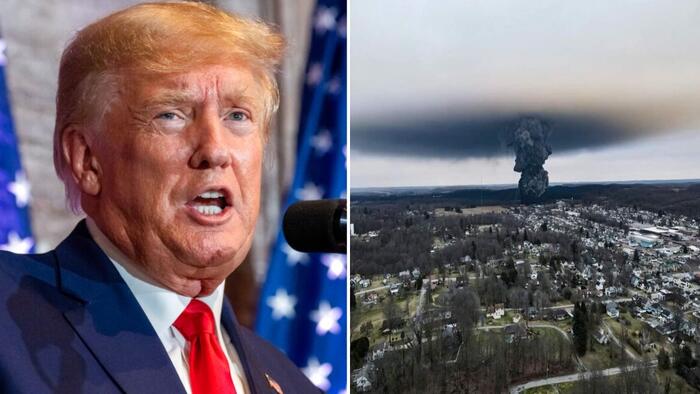 NextImg:Trump Heads To East Palestine To Capitalize On Biden's 'Failed' Toxic Train Derailment Response