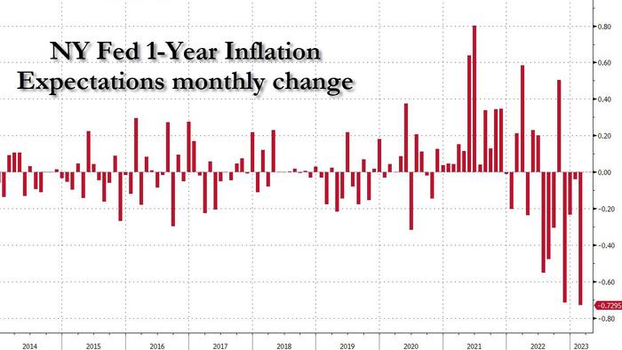 NextImg:1-Year Inflation Expectations Tumble At Fastest Pace On Record