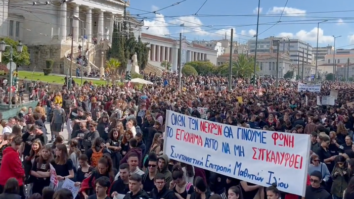 NextImg:Deadly Train Crash Sparks Largest Protest In Years In Athens