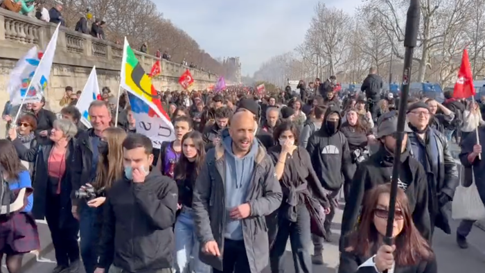 NextImg:Protests Erupt After France's Macron Bypasses Parliament To Pass Pension Reform