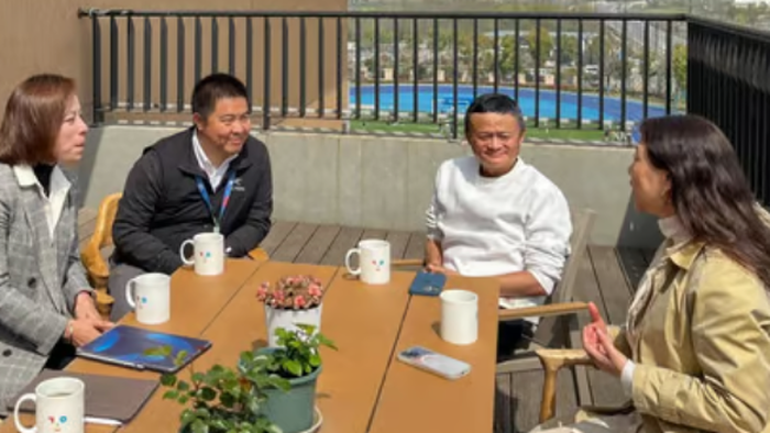 NextImg:Alibaba Shares Jump As Jack Ma Makes Rare Appearance In China