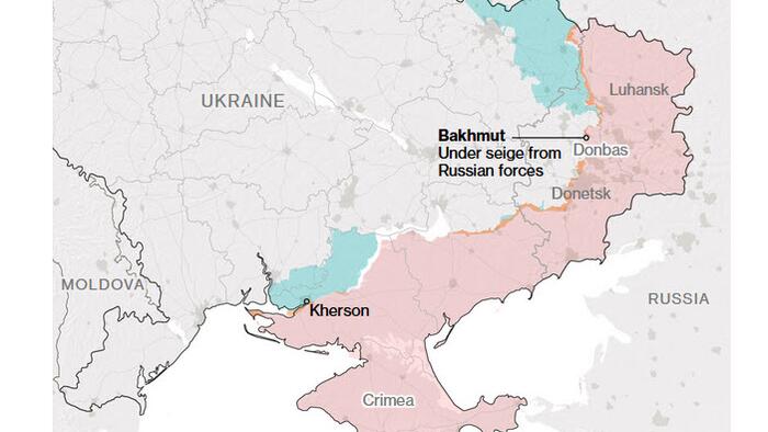 NextImg:Russians Claim Control Over Bakhmut's East