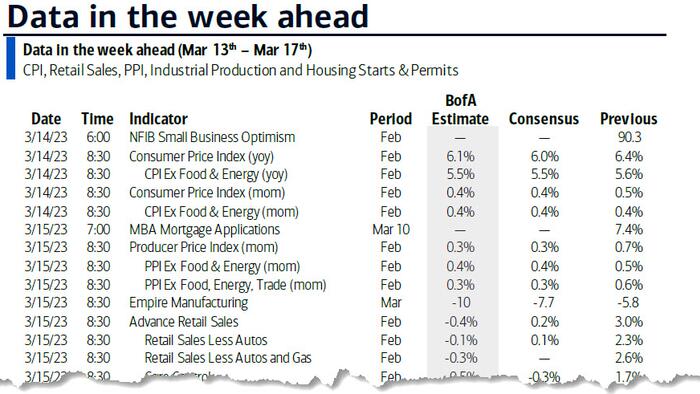 NextImg:It's Not Just Failing Banks: Here Are The Week's Key Events - CPI, PPI, Retail Sales And An ECB Hike