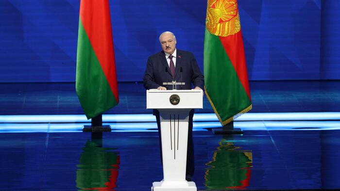 NextImg:Lukashenko Teases Belarus Hosting Russian Strategic Nukes While Urging 'Truce'
