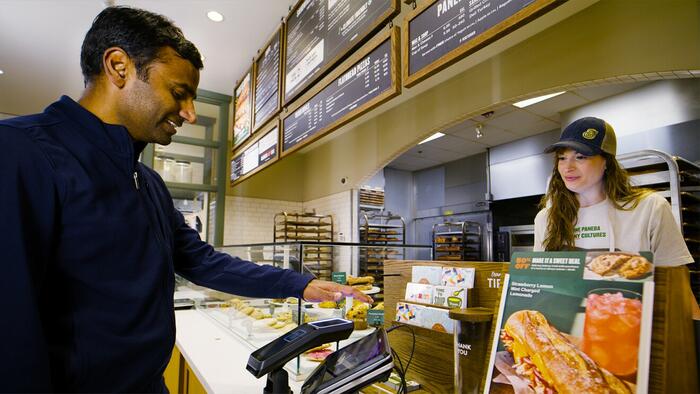 NextImg:Cashless Society: Panera Bread Debuts "Frictionless" Palm Payment System