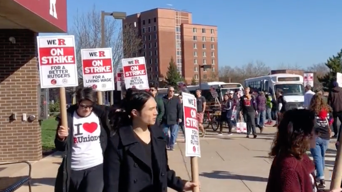NextImg:Rutgers University Faculty Workers Strike For First Time In 257-Year History