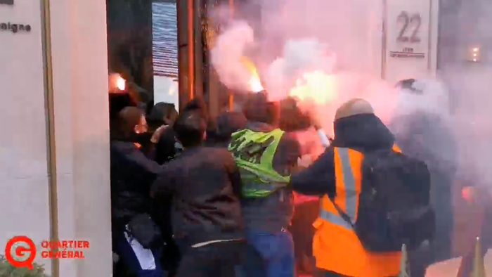 French protesters storm LVMH headquarters