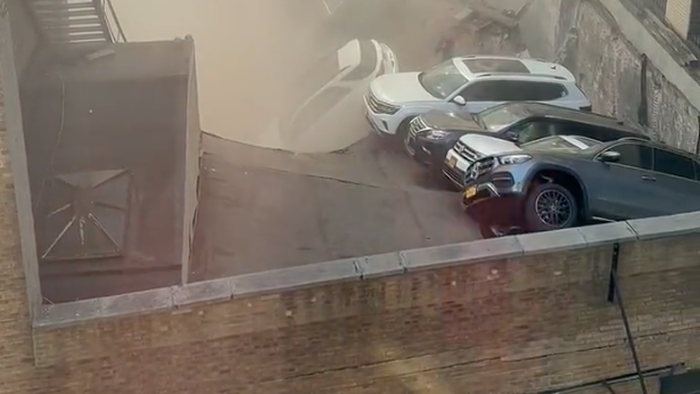 NextImg:Manhattan Parking Garage Collapses, Kills One
