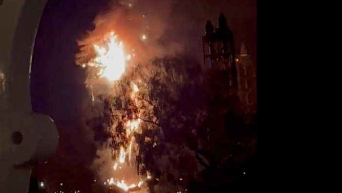 NextImg:Fire Breaks Out At Disneyland's "Fantasmic!" Performance