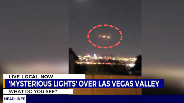 NextImg:"It Was Weird": Video Shows 'Mysterious Lights' Hovering Over Las Vegas