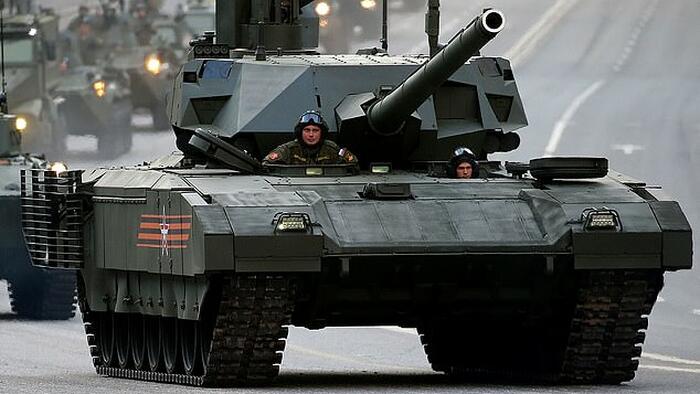 NextImg:Russian Next-Gen T-14 Tank Makes Ukraine Debut