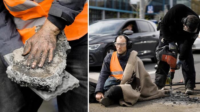 NextImg:German Climate Idiots Use New Type Of Glue Requiring Jackhammer To Break Free
