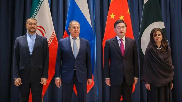 NextImg:Iran, Russia, China, Pakistan FMs Hold Meeting To Deal With Afghan Economic Collapse