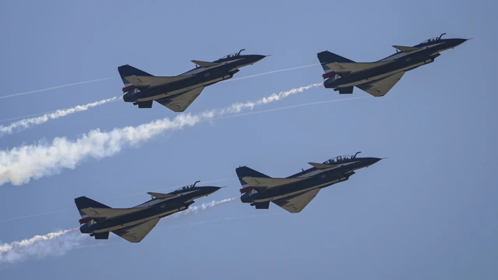 NextImg:China Sends 18 Warplanes & 4 Vessels Toward Taiwan Amid Tsai's US Visit
