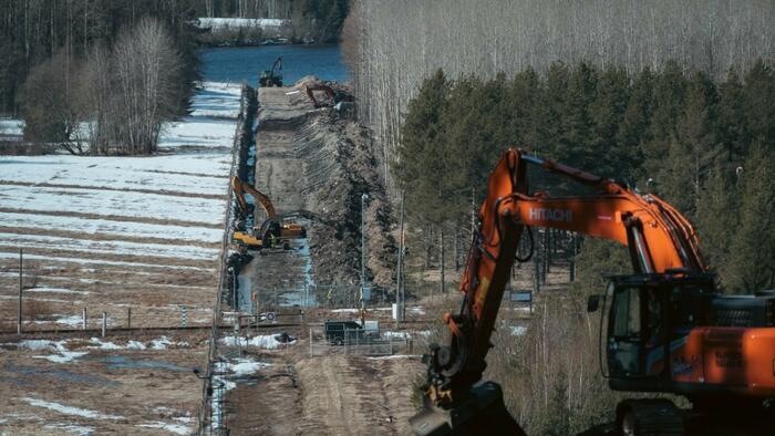 NextImg:Finland Unveils 1st Section Of Russian Border Fence After Joining NATO