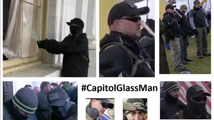 NextImg:Search Continues For Jan. 6 Vandal Dubbed #CapitolGlassMan By Sedition Hunters