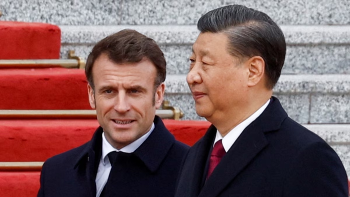 NextImg:"A Parting Gift To Xi": Western Allies Furious At Macron's Call To Stay Out Of Taiwan Crisis