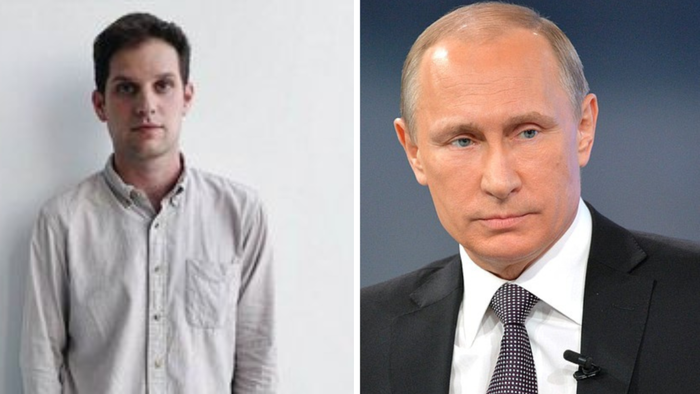 NextImg:Putin Personally Approved Arrest Of WSJ Journalist, Report Says