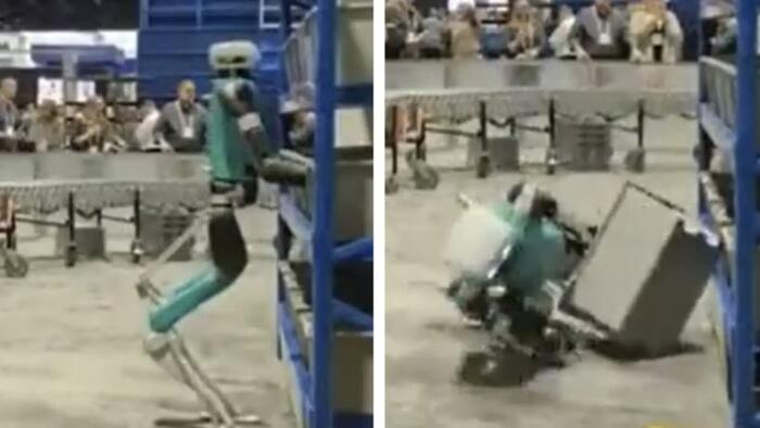 So much for SkyNet: Warehouse robot collapses after working 20 hours straight So much for SkyNet: Warehouse robot collapses after working 20 hours straight