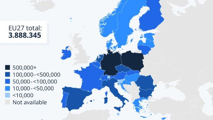 4 million receive temporary protection after fleeing Ukraine 4 million receive temporary protection after fleeing Ukraine