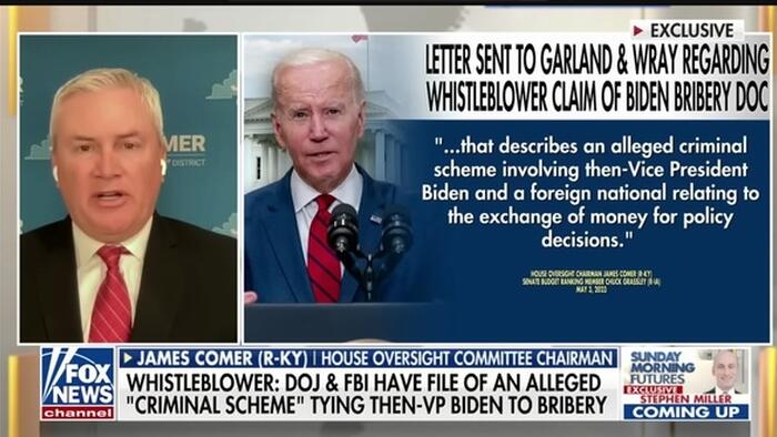 Comer To Reveal Evidence Wednesday On Biden Family Receiving Money In Exchange For Policy - Vimarsana News