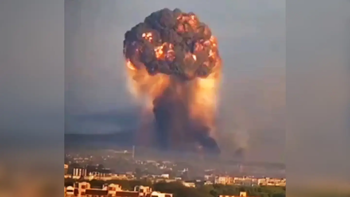 NextImg:Russia Strikes Ukrainian Arms Depot, Prompting Speculation Of Possible Fallout