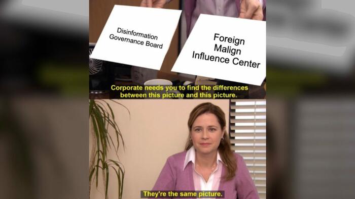 NextImg:The Disinformation Governance Board Is Out; The "Foreign Malign Influence Center" Is In...