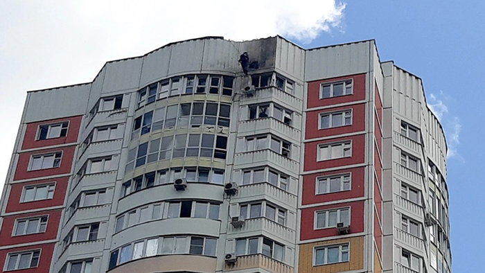 NextImg:Major Drone Attack On Moscow Damages Several Apartment Buildings