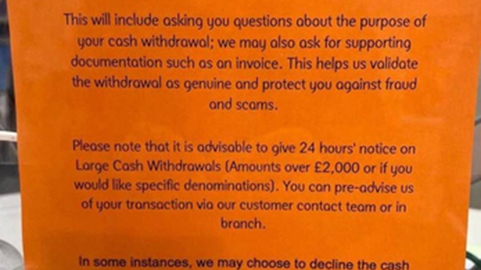 NextImg:Withdrawing Your Own Cash? NatWest Bank Wants To Know Why... And See Proof