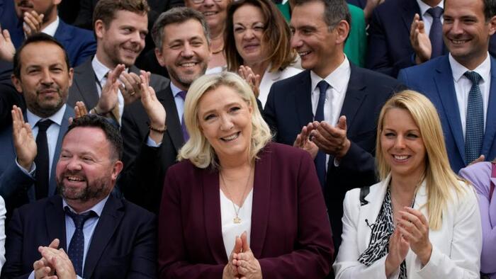 NextImg:French Voters Flock To Le Pen As Anti-Macron Sentiment Fuels Right-Wing Populism