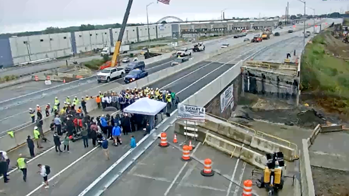 NextImg:Collapsed I-95 Bridge To Reopen At Noon, Ahead Of Schedule 