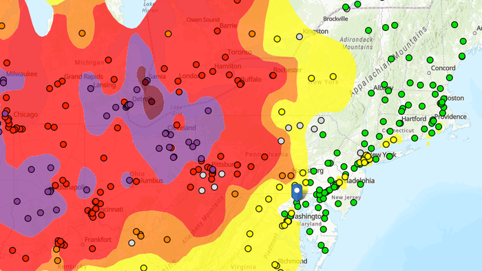 NextImg:Round 2: Toxic Wildfire Smoke From Canada Set To Blanket Northeast Cities