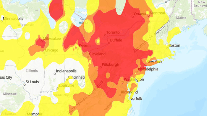NextImg:Toxic Wildfire Smoke Blankets Ten States As Independence Day Weekend Begins
