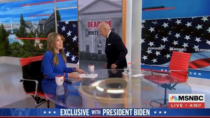 NextImg:Watch: Biden Wanders Off Set Of Softball Interview After Claiming There Was A Civil War In 1960