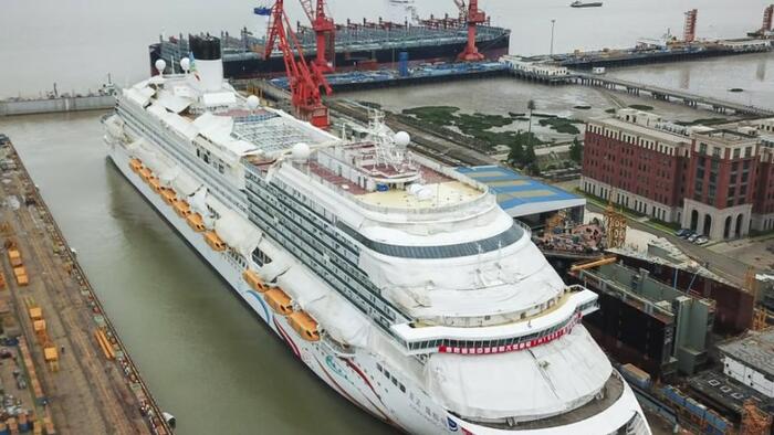 NextImg:China Launches Domestically Built Cruise Mega-Ship