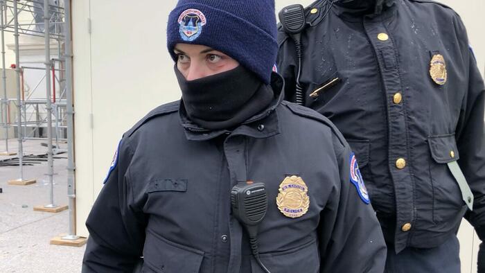 NextImg:Dozens Of Capitol Police Riot Helmets Were Confiscated Just Before Jan. 6, Former Lieutenant Says