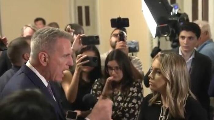NextImg:Watch: McCarthy Destroys CNN Reporter When Asked About Classified Doc Scandal
