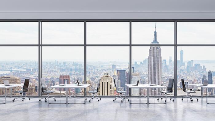 NextImg:NYC Office Occupancy Hits 50% For First Time Since Covid Crash