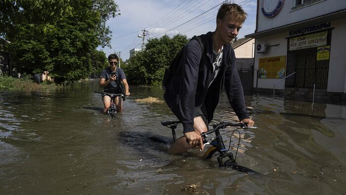 NextImg:Ukraine Nuclear Plant Safe For Now, IAEA Says, After Kakhovka Dam Collapse