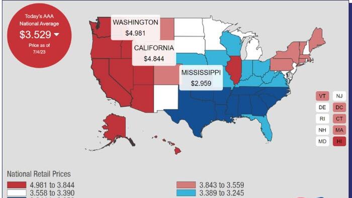 NextImg:Congratulations To Washington State For Topping California On Nation's Highest Gasoline Prices