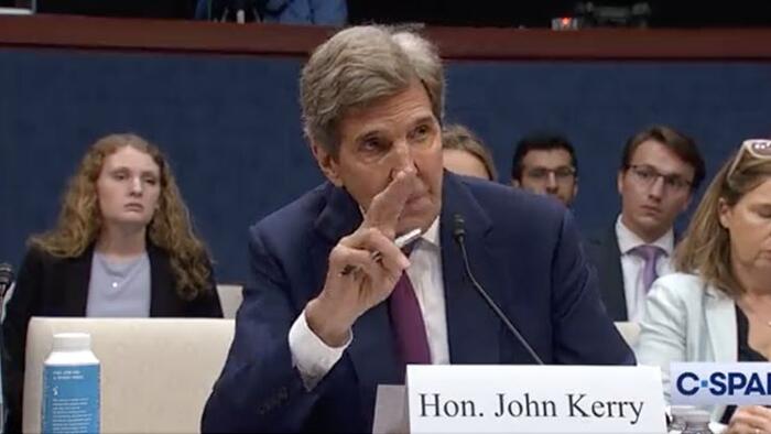 NextImg:Watch: Climate Czar John Kerry Exposed As Bald Faced Liar Over Use Of Private Jet